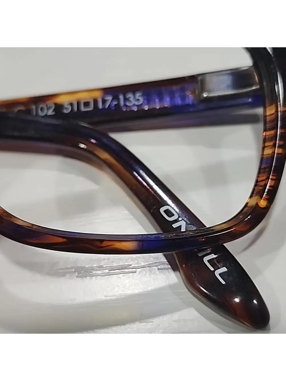 O'Neill Ono Due Brown Purple Rectangle Eyeglasses 51-17 135